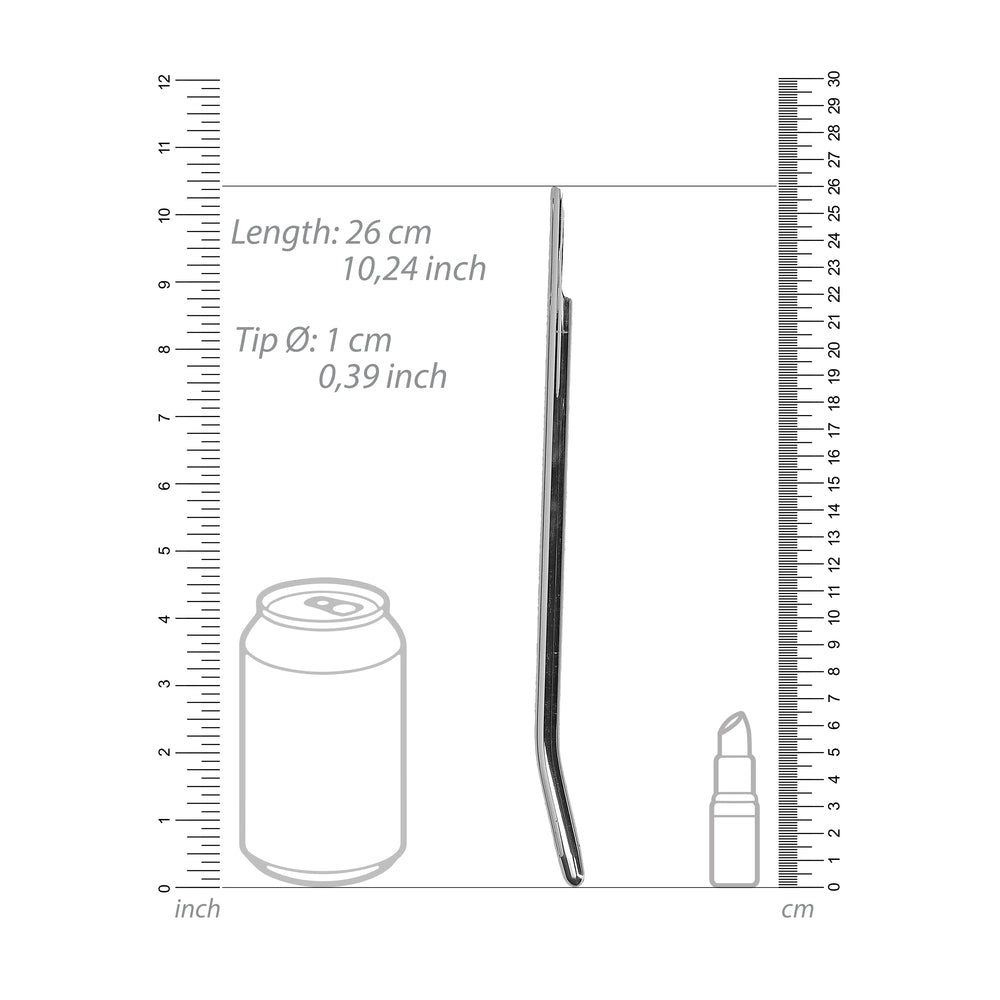 Ouch Urethral Sounding Stainless Steel Smooth Dilator - UABDSM