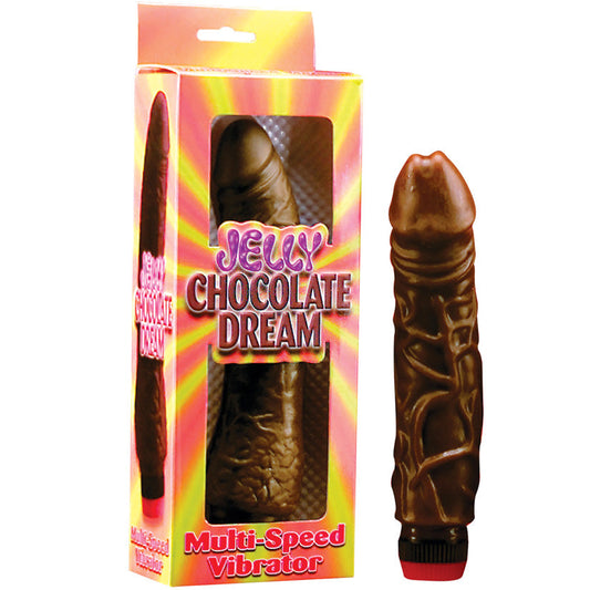 Jelly Chocolate Dream Multi-Speed Vibrator-Veined 8 Jelly Chocolate Dream Multi-Speed Vibrator-Veined 8 - UABDSM