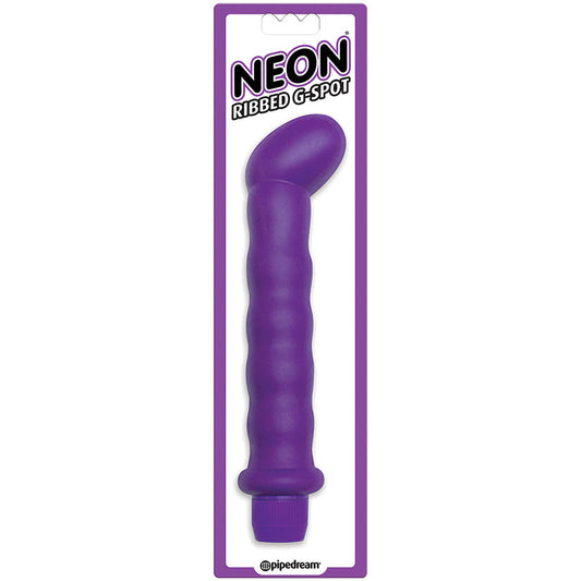 Neon Ribbed G-Spot-Purple 6 Neon Ribbed G-Spot-Purple 6 - UABDSM