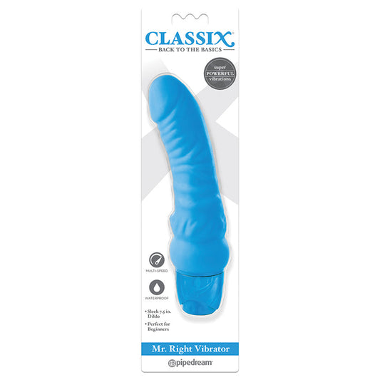 Classix Mr Right Vibrator-Blue Classix Mr Right Vibrator-Blue - UABDSM