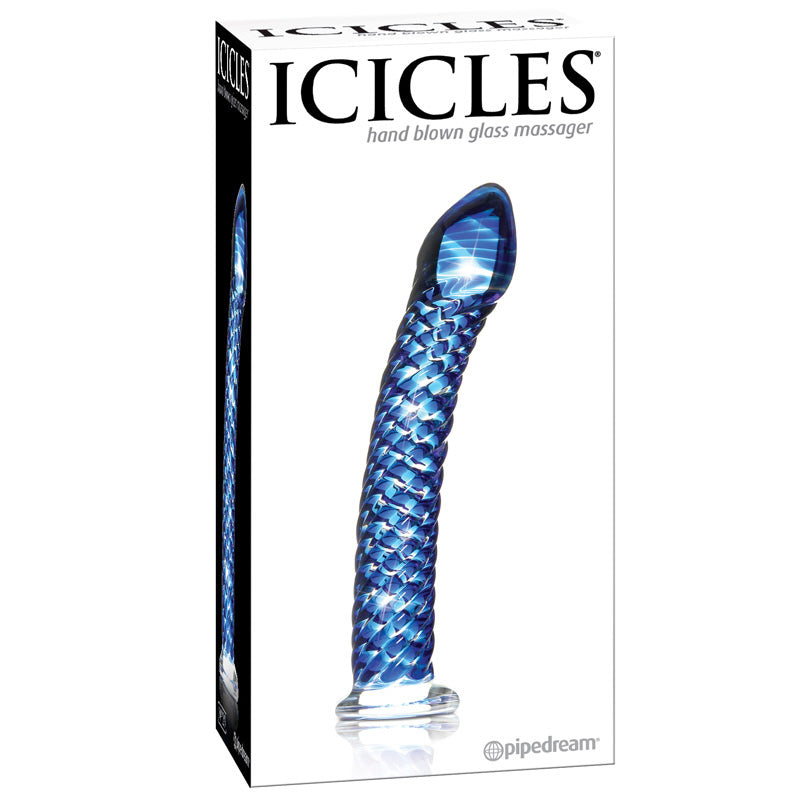 Icicles 29 Hand Blown Glass Massager - UABDSM