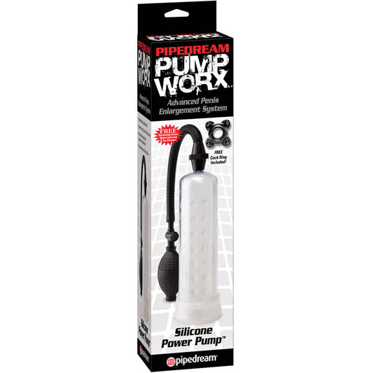 Pump Worx Silicone Power Pump - Clear Pump Worx Silicone Power Pump - Clear - UABDSM