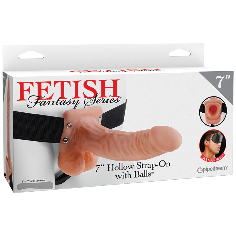 Fetish Fantasy Series Hollow Strap-On with Balls-Vanilla 7 - UABDSM