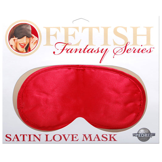 Satin Love Mask - Red Satin Love Mask - Red - UABDSM