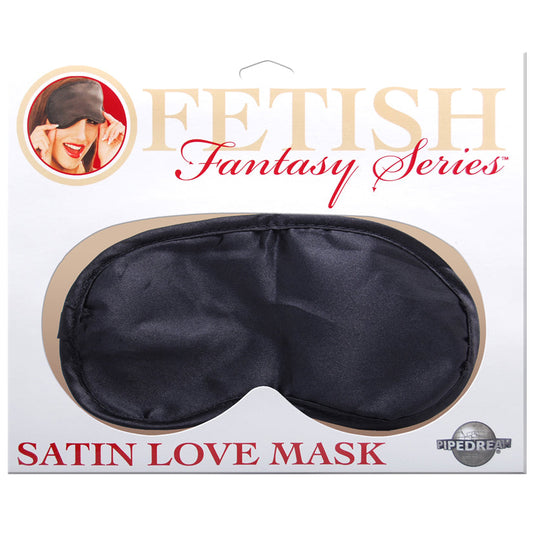 Satin Love Mask - Black Satin Love Mask - Black - UABDSM