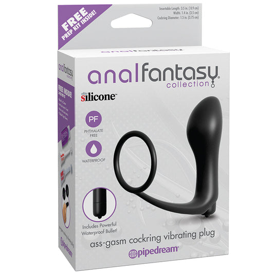 Anal Fantasy Collection Ass Gasm Cockring Cockring Vibrating Plug Anal Fantasy Collection Ass Gasm Cockring Cockring Vibrating Plug - UABDSM