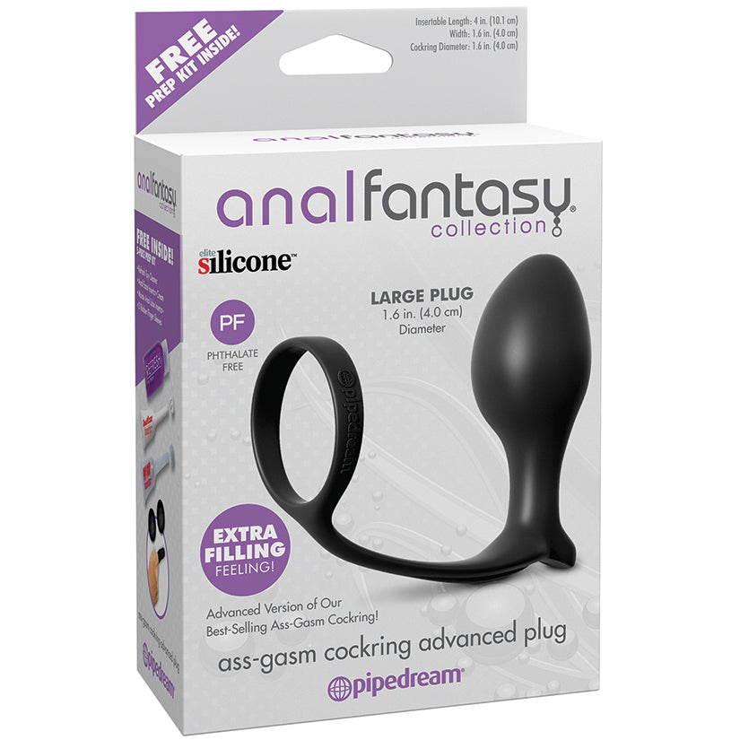 Anal Fantasy Collection Ass Gasm Cockring Advanced Plug - UABDSM