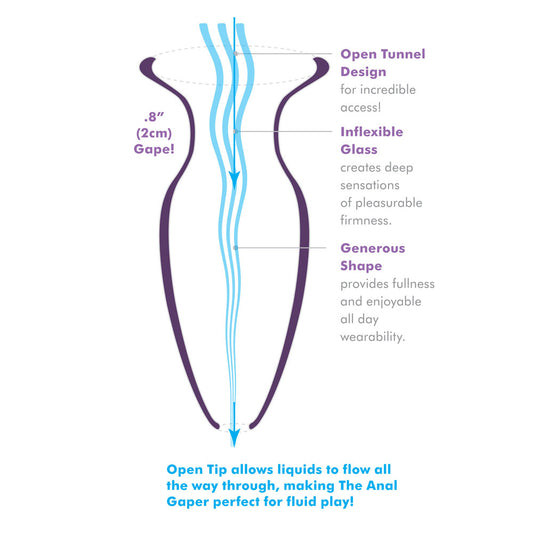 Anal Fantasy Beginners Glass Anal Gaper - UABDSM
