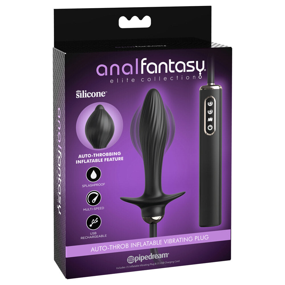 Pipedream Anal Fantasy Auto Throb Inflatable Vibrating Plug - UABDSM
