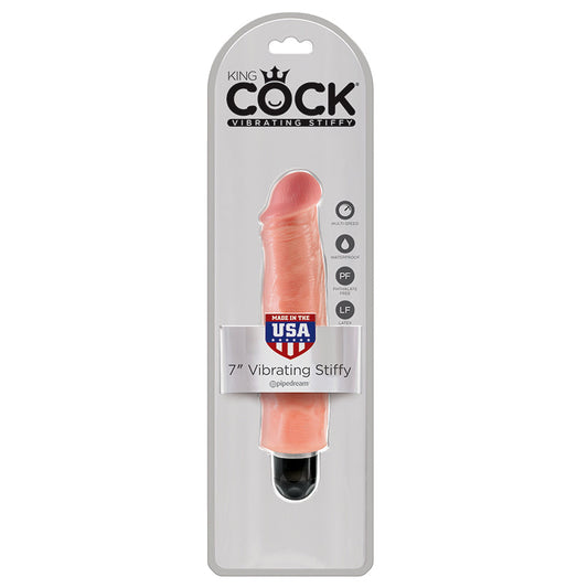 King Cock 7 Vibrating Stiffy - Light King Cock 7 Vibrating Stiffy - Light - UABDSM