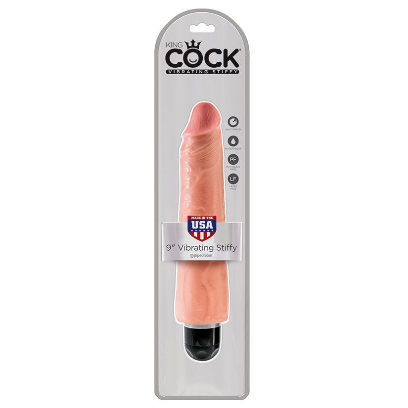 King Cock 9 Vibrating Stiffy Flesh - UABDSM