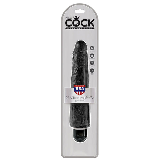 King Cock 9 Vibrating Stiffy Black King Cock 9 Vibrating Stiffy Black - UABDSM