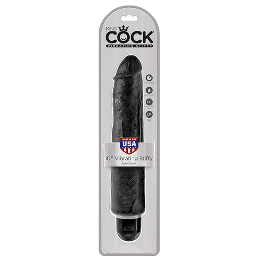 King Cock 10 Vibrating Stiffy Black King Cock 10 Vibrating Stiffy Black - UABDSM