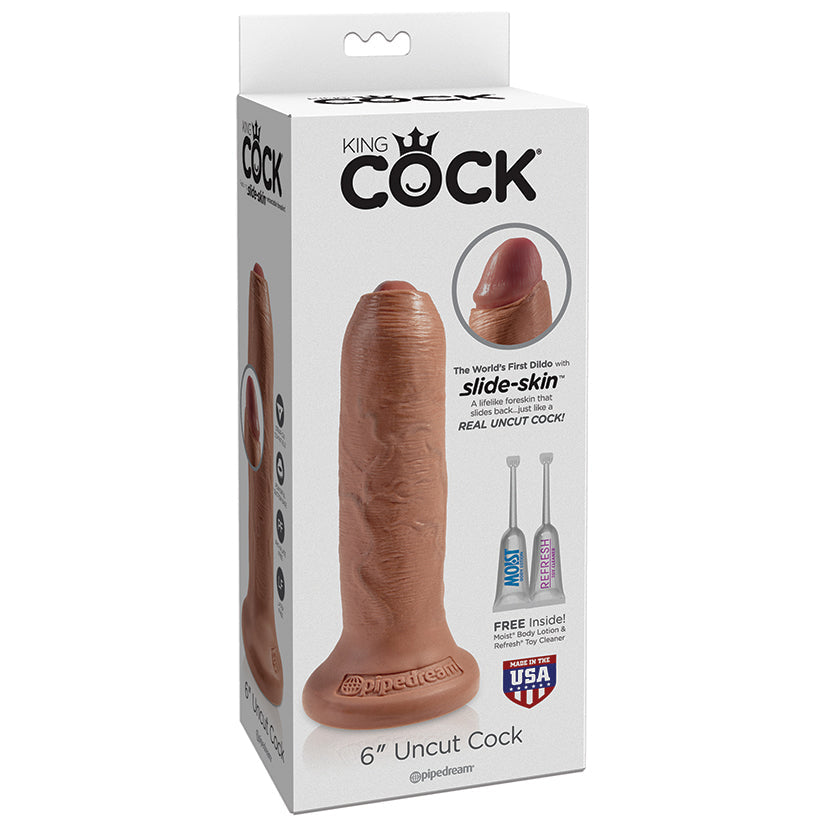King Cock 6 Uncut - Tan - UABDSM