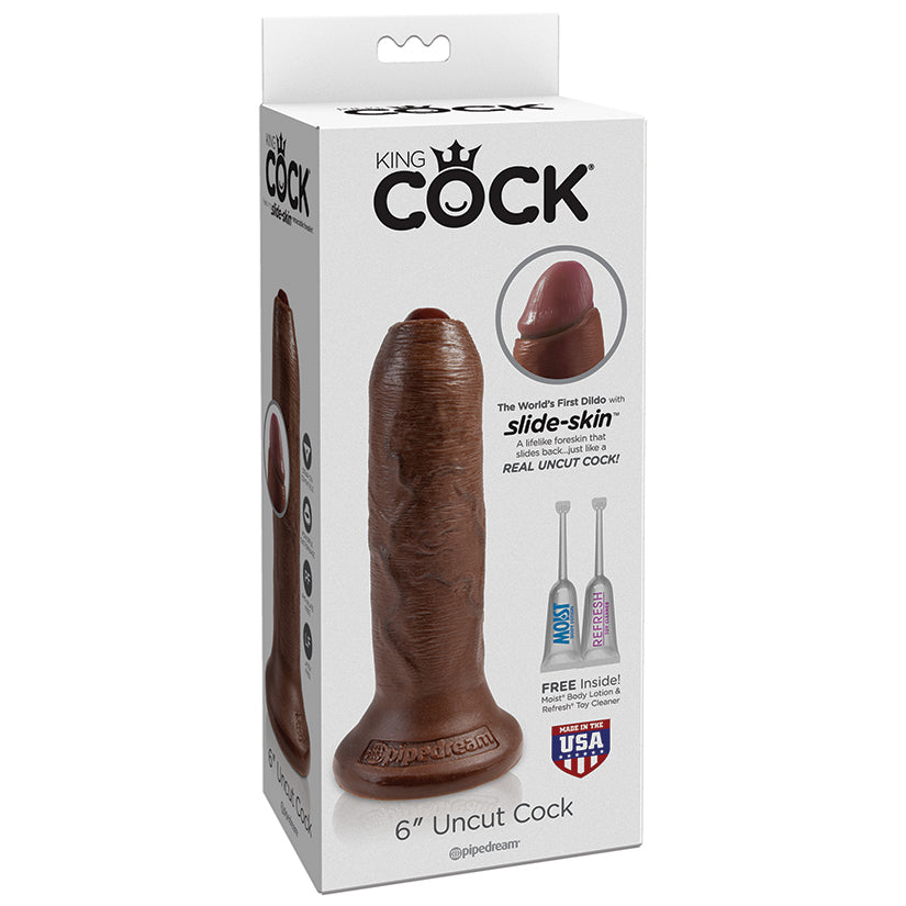 King Cock 6 Uncut - Brown - UABDSM