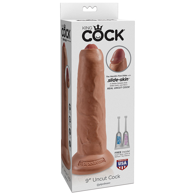King Cock 9 Uncut - Tan - UABDSM