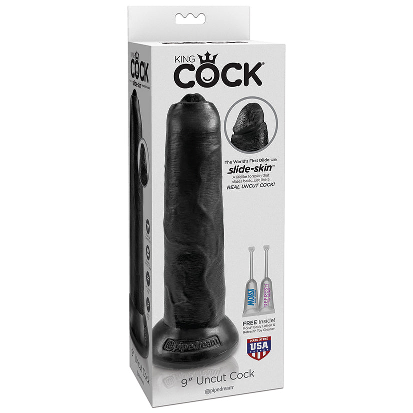 King Cock 9 Uncut - Black - UABDSM