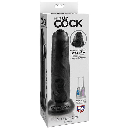 King Cock 9 Uncut - Black King Cock 9 Uncut - Black - UABDSM