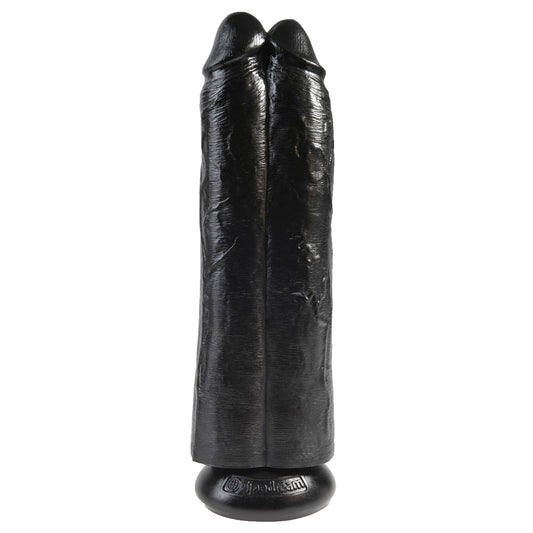 King Cock 11 Inch Black Two Cocks One Hole Hollow Strap-On King Cock 11 Inch Black Two Cocks One Hole Hollow Strap-On - UABDSM