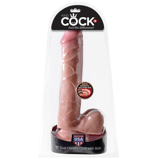 King Cock 12 Inch Dual Density Cock With Balls King Cock 12 Inch Dual Density Cock With Balls - UABDSM