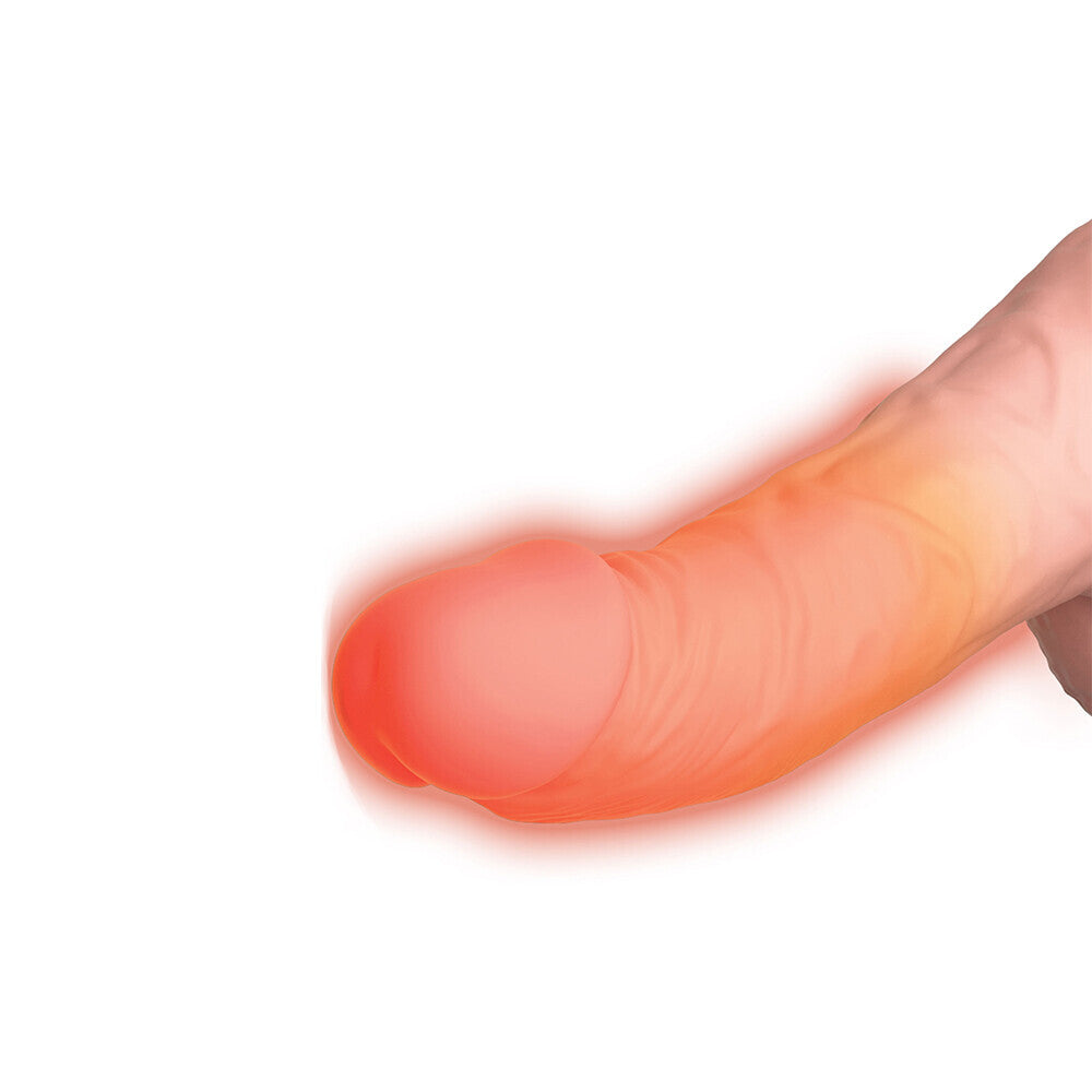 King Cock Plus Triple Threat 6.5 Inch Thrusting Cock Flesh Pink - UABDSM