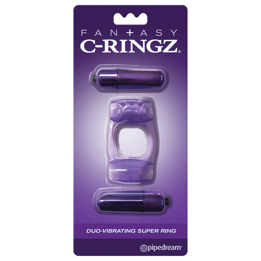 Fantasy C-Ringz Duo-Vibrating Super Ring Purple Fantasy C-Ringz Duo-Vibrating Super Ring Purple - UABDSM