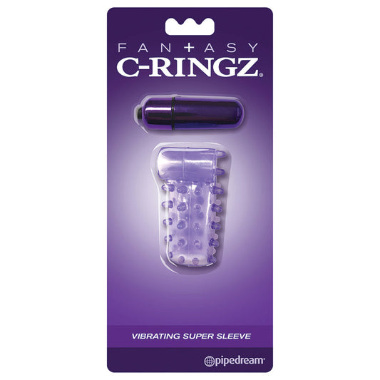 Fantasy C-Ringz Vibrating Super Sleeve Purple Fantasy C-Ringz Vibrating Super Sleeve Purple - UABDSM