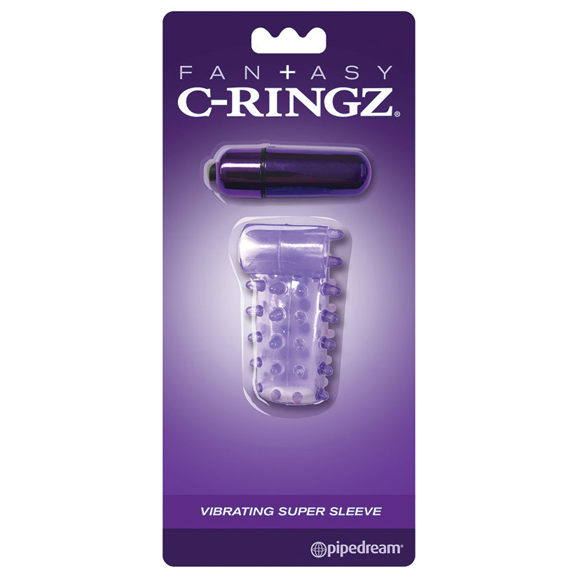 Fantasy C-Ringz Vibrating Super Sleeve Purple - UABDSM