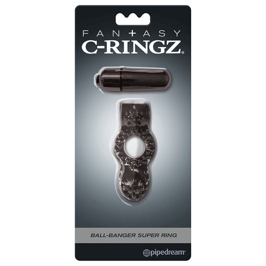 Fantasy C-Ringz Ball-Banger Super Ring Black Fantasy C-Ringz Ball-Banger Super Ring Black - UABDSM