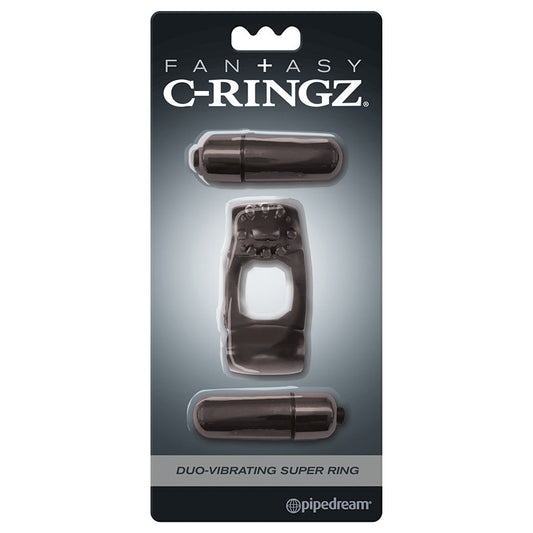 Fantasy C-Ringz Duo-Vibrating Super Ring Black Fantasy C-Ringz Duo-Vibrating Super Ring Black - UABDSM