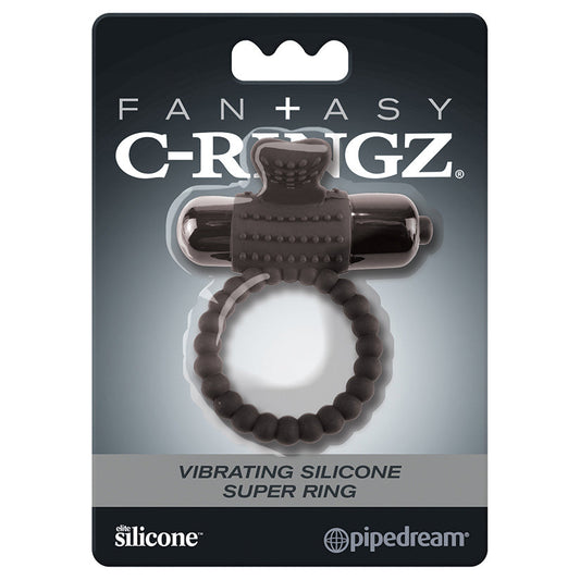 Fantasy C-Ringz Vibrating Silicone Super Ring Black Fantasy C-Ringz Vibrating Silicone Super Ring Black - UABDSM