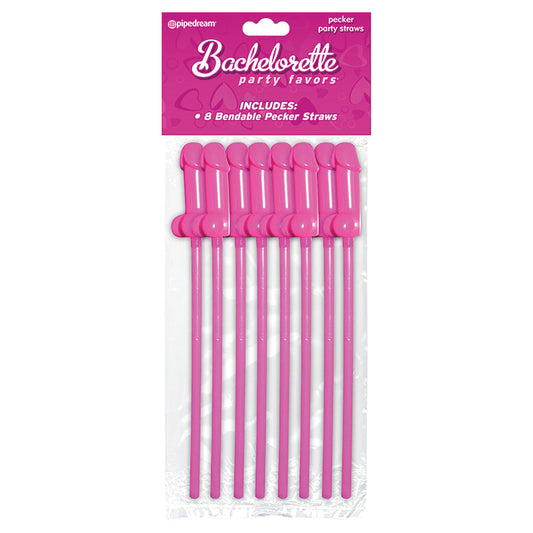 Bachelorette Party Favors Bendable Pecker Straws - 8 Count Bachelorette Party Favors Bendable Pecker Straws - 8 Count - UABDSM