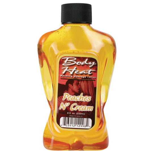 Body Heat Warming Massage Lotion - 8 Fl. Oz. - Peaches n Cream Body Heat Warming Massage Lotion - 8 Fl. Oz. - Peaches n Cream - UABDSM