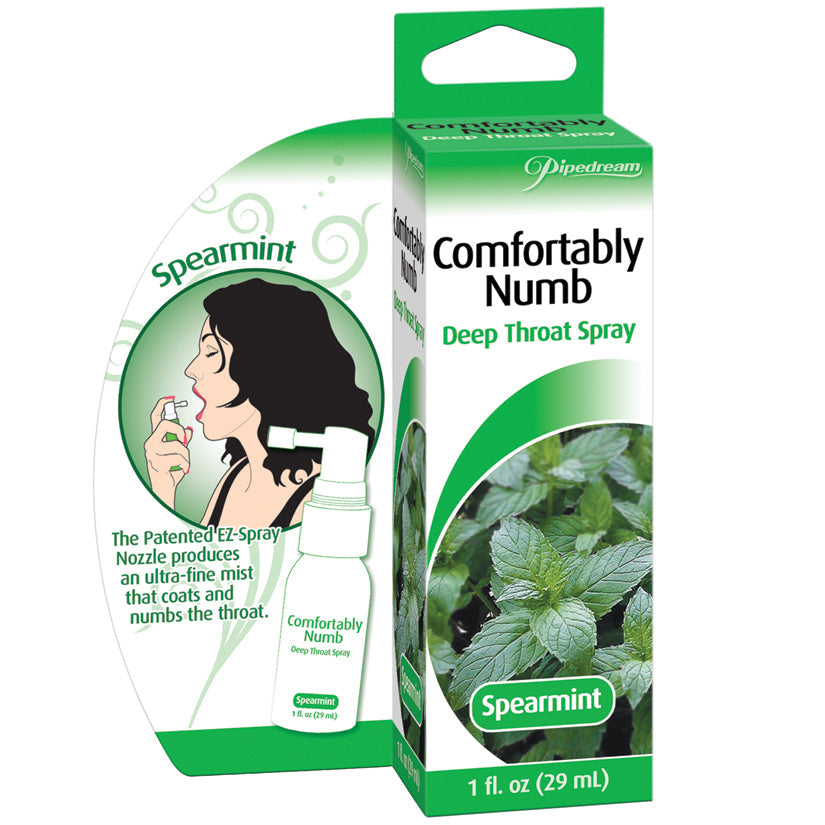 Comfortably Numb Deep Throat Spray - Spearmint - 1 Fl. Oz. - UABDSM
