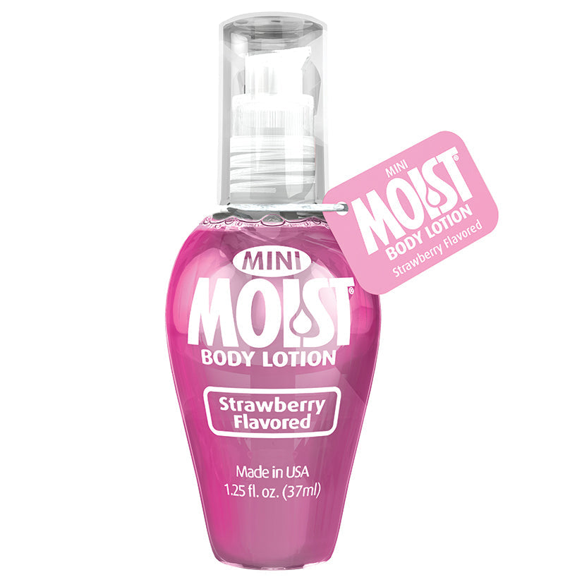 Mini Moist Flavored - Strawberry - 1.25 Fl. Oz. - UABDSM