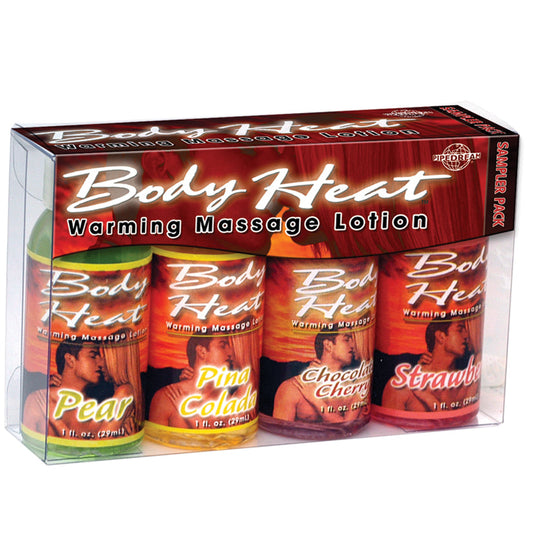 Body Heat Warming Massage Lotion - 4 Pack Sampler - 1 Fl. Oz. Bottles Body Heat Warming Massage Lotion - 4 Pack Sampler - 1 Fl. Oz. Bottles - UABDSM