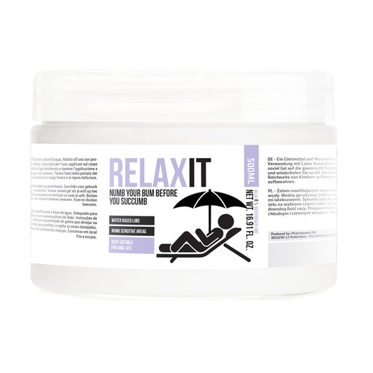 Relax It Numb Your Bum Before You Succumb Lubricant 500 ml Relax It Numb Your Bum Before You Succumb Lubricant 500 ml - UABDSM