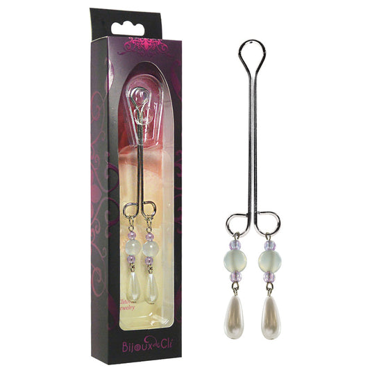 Bijoux de Cli Triple Pearled Double Loop Clamp-Purple Bijoux de Cli Triple Pearled Double Loop Clamp-Purple - UABDSM