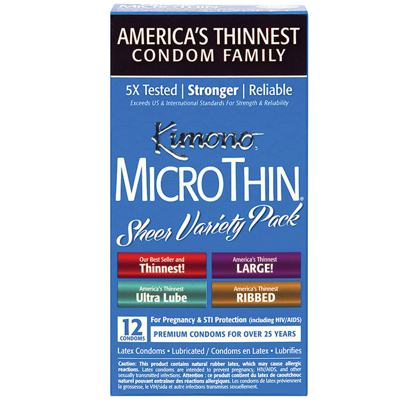 Kimono MicroThin Sheer Variety Pack (12 Pack) - UABDSM
