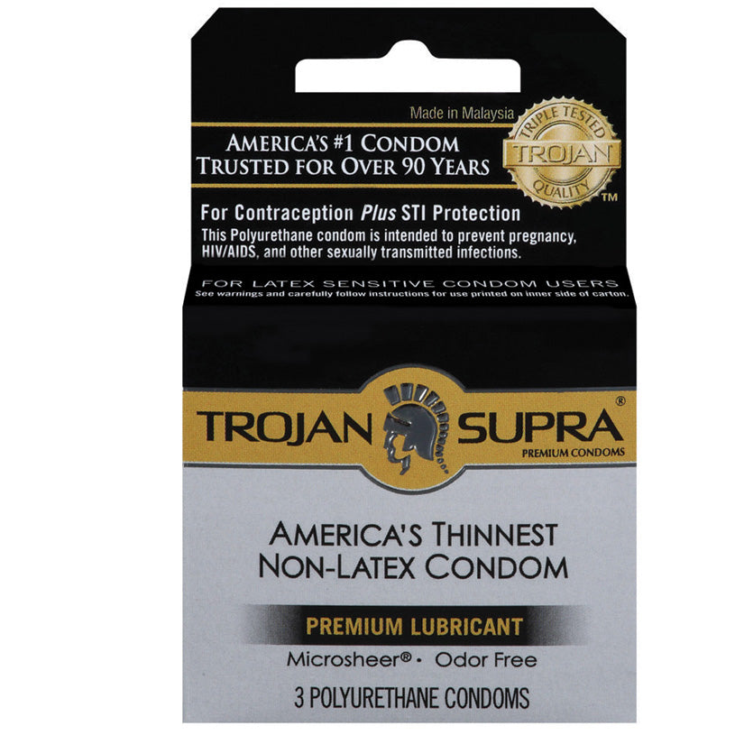 Trojan Supra Non-Latex Bareskin - 3 Pack - UABDSM