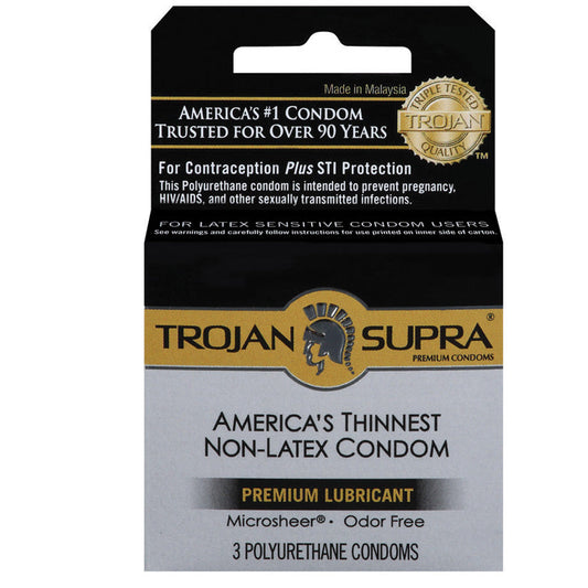 Trojan Supra Non-Latex Bareskin - 3 Pack Trojan Supra Non-Latex Bareskin - 3 Pack - UABDSM
