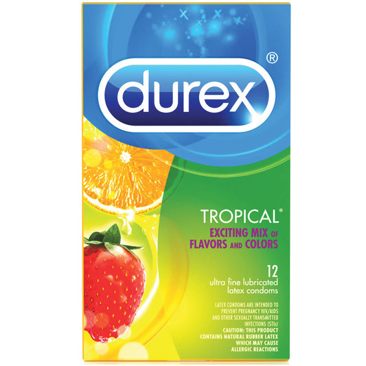 Durex Tropical Flavors - 12 Pack Pm83 Durex Tropical Flavors - 12 Pack Pm83 - UABDSM