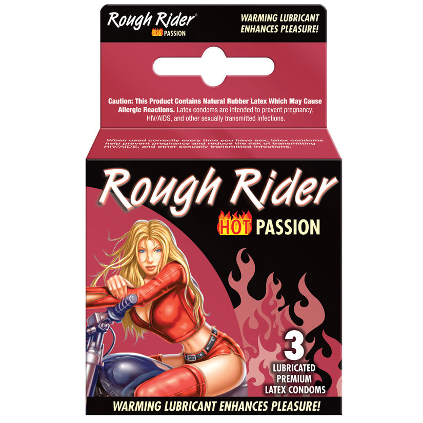 Hot Rider - 3 Pack - Lubricated Latex Condoms - UABDSM