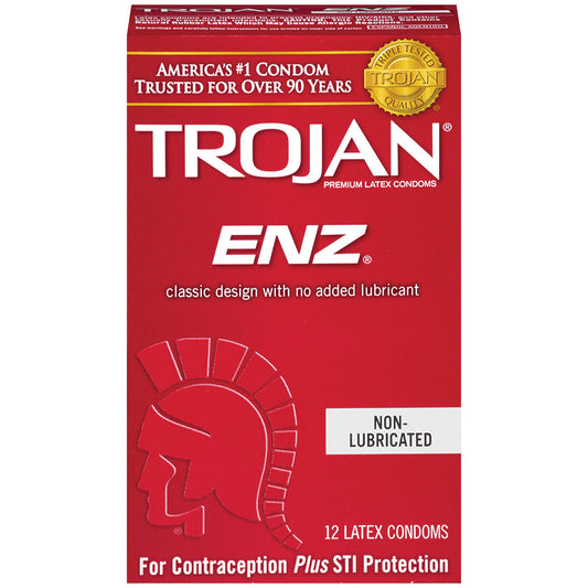 Trojan Enz Non-Lubricated Condoms - 12 Pack Trojan Enz Non-Lubricated Condoms - 12 Pack - UABDSM