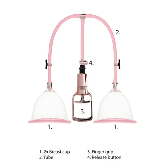 Pumped Breast Pump Medium Rose Gold - UABDSM