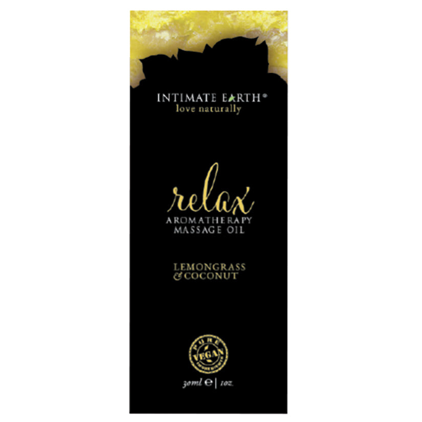 Intimate Earth Aromatherapy Oil Relax-Lemon Grass & Coconut 1oz Foil - UABDSM