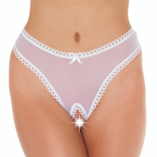 White Open Crotch G-String White Open Crotch G-String - UABDSM