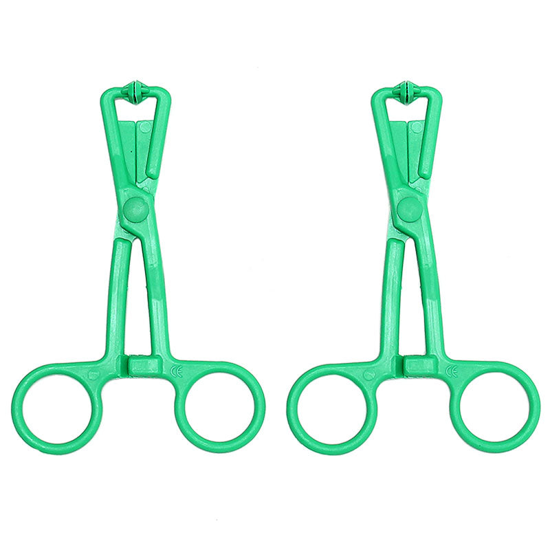 Green Scissor Nipple Clamps With Metal Chain - UABDSM