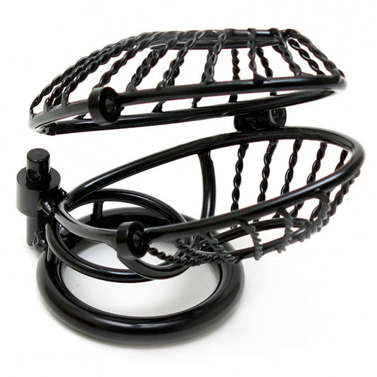 Opening Metal Male Chastity Device With 2 Padlocks - UABDSM