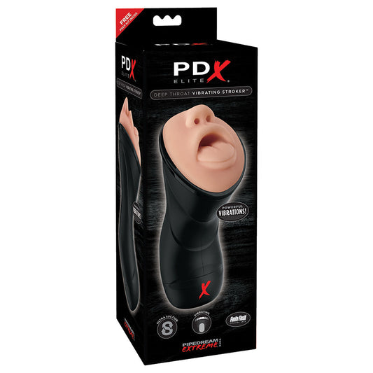 Pdx Elite Deep Throat Vibrating Stroker Pdx Elite Deep Throat Vibrating Stroker - UABDSM